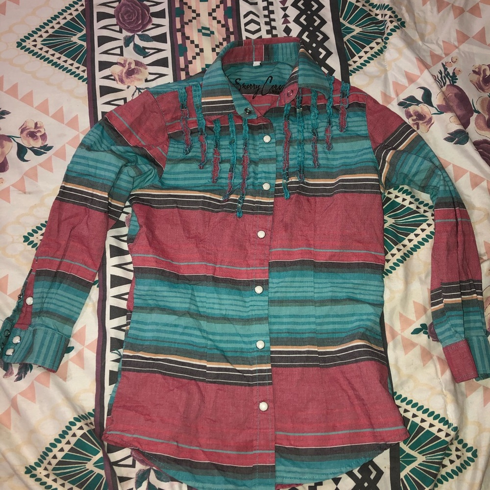 Girls Resistol Western long sleeve shirt